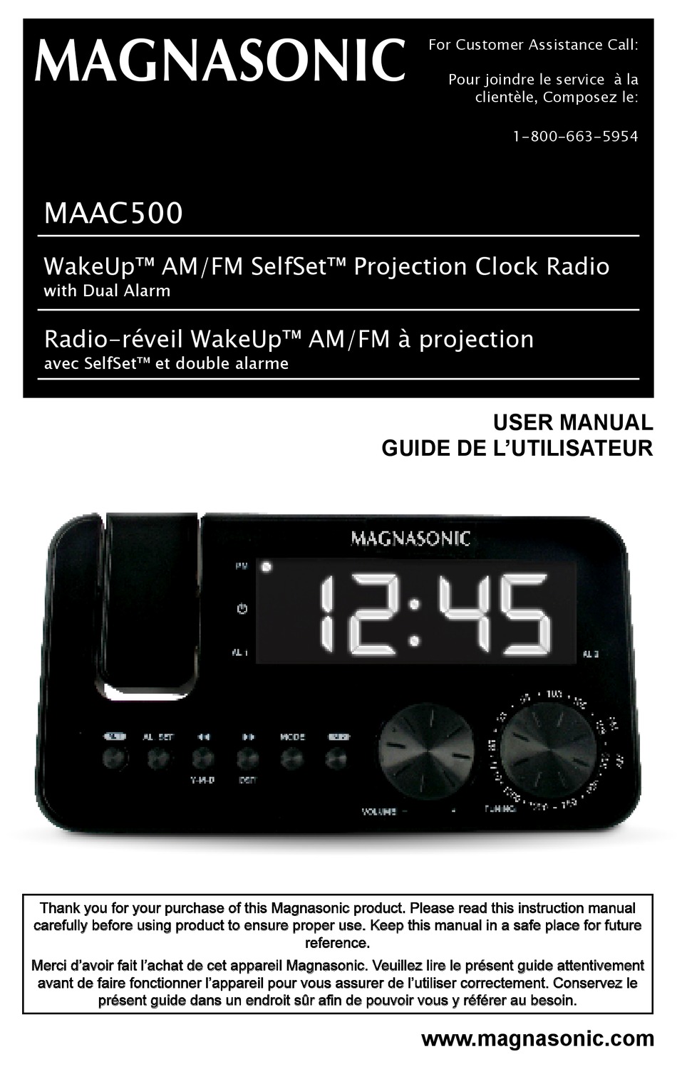 MAGNASONIC MAAC500 USER MANUAL Pdf Download ManualsLib