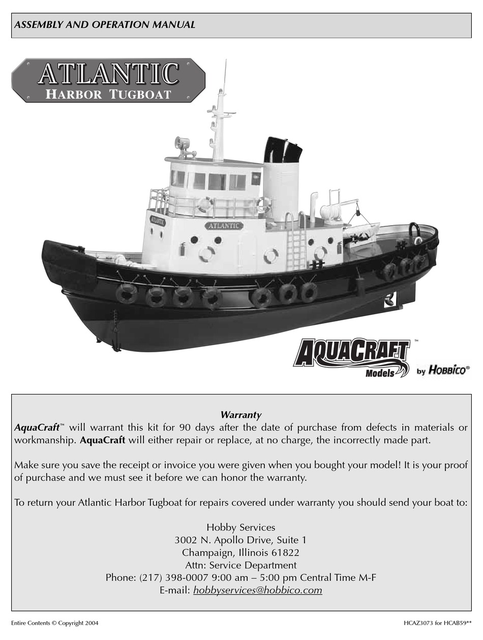 aquacraft tugboat