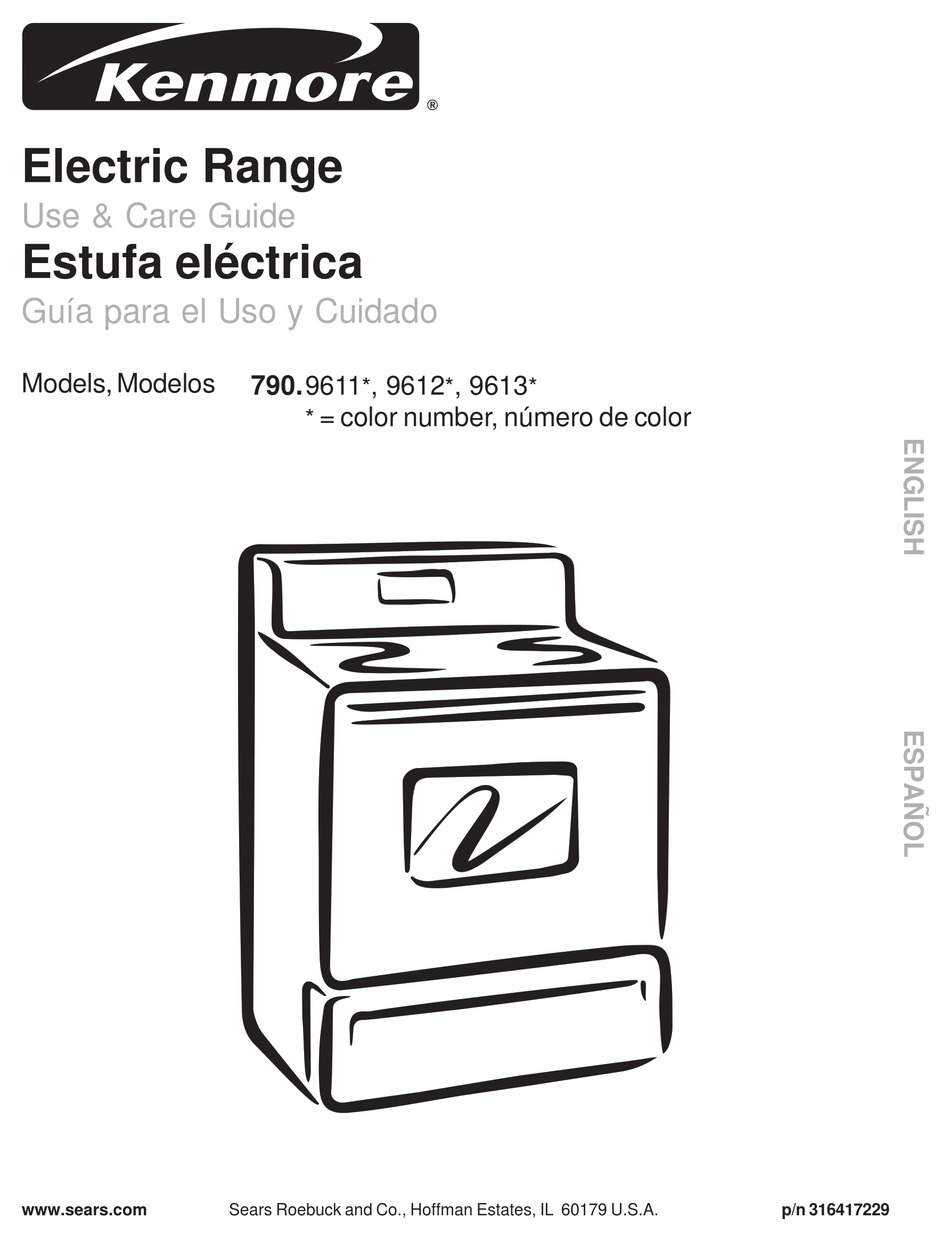 KENMORE 790.9611 SERIES USE & CARE MANUAL Pdf Download | ManualsLib