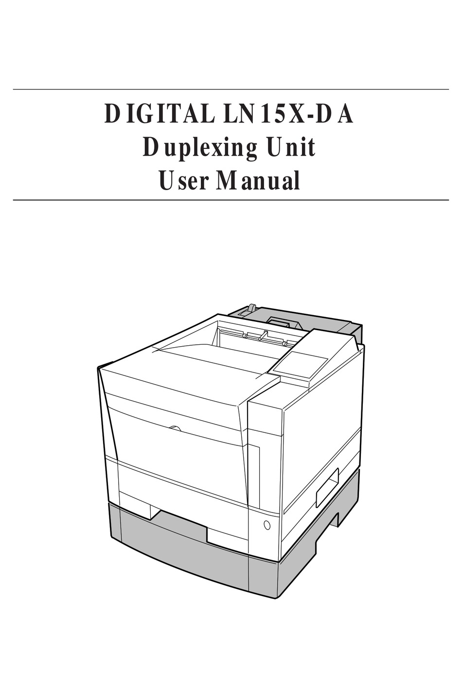 DIGITAL EQUIPMENT LN15XDA USER MANUAL Pdf Download ManualsLib