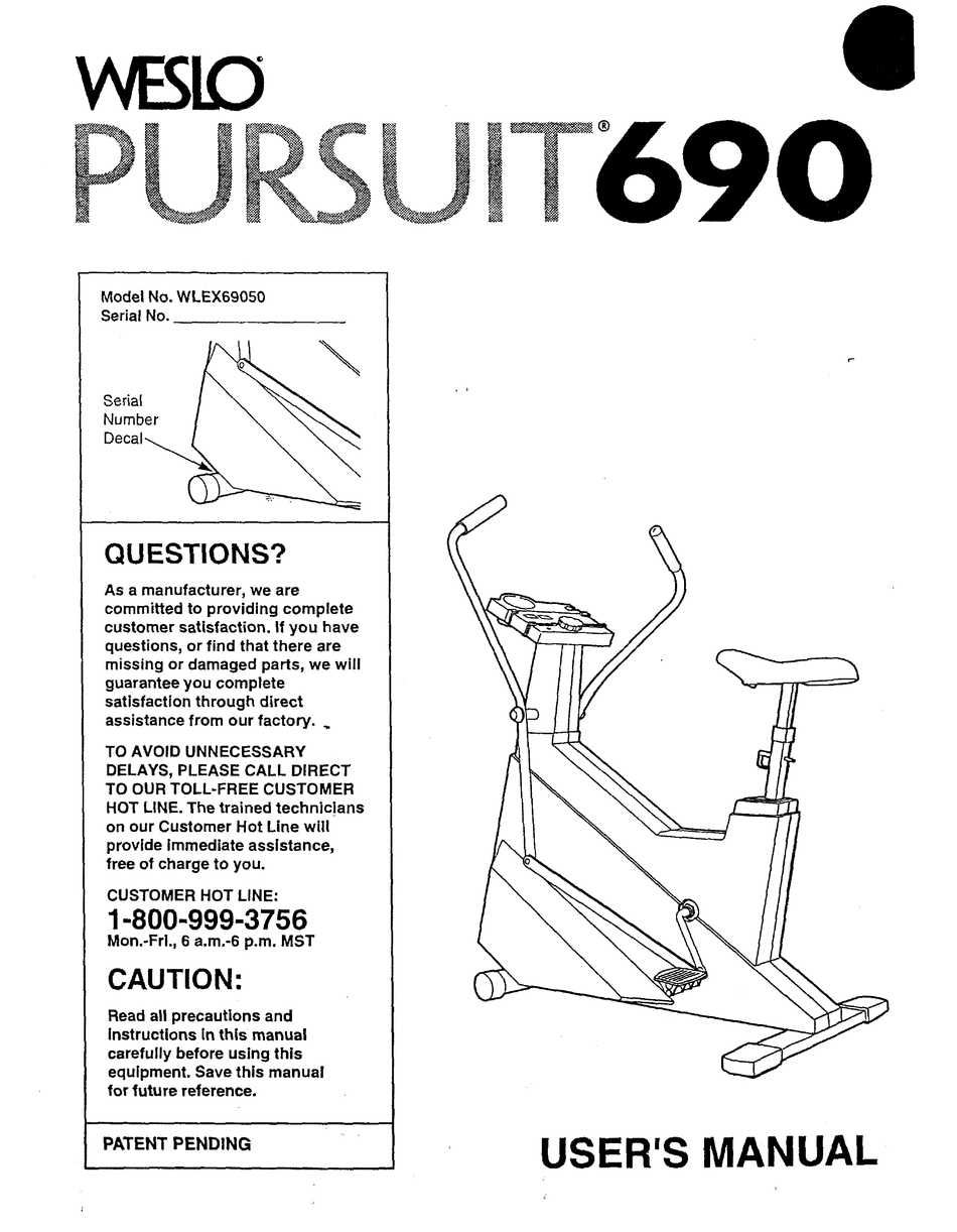 weslo pursuit 625s