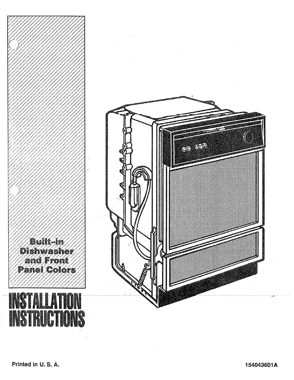 KENMORE 5871540590 INSTALLATION INSTRUCTIONS MANUAL Pdf Download ManualsLib