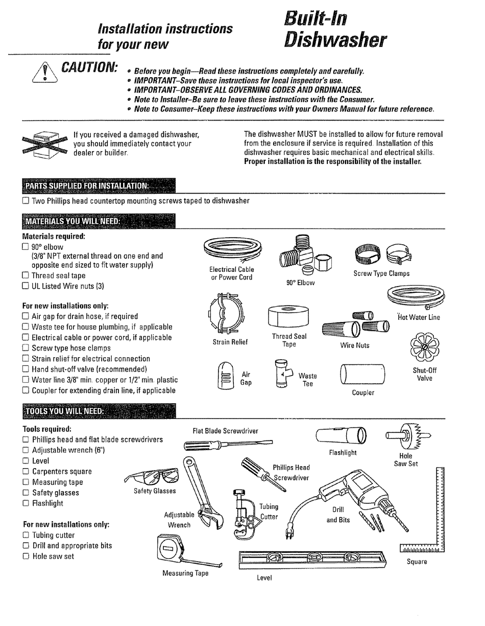 KENMORE 36314673100 INSTALLATION INSTRUCTIONS MANUAL Pdf Download ...