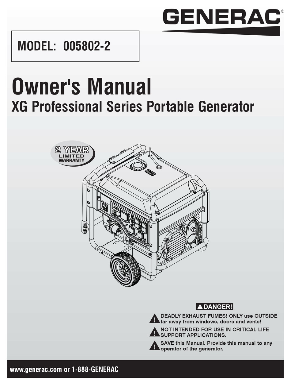 Generac Power Systems Owner S Manual Pdf Download Manualslib