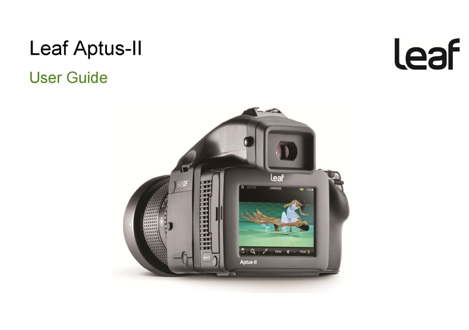 Leaf Aptus Ii User Manual Pdf Download Manualslib
