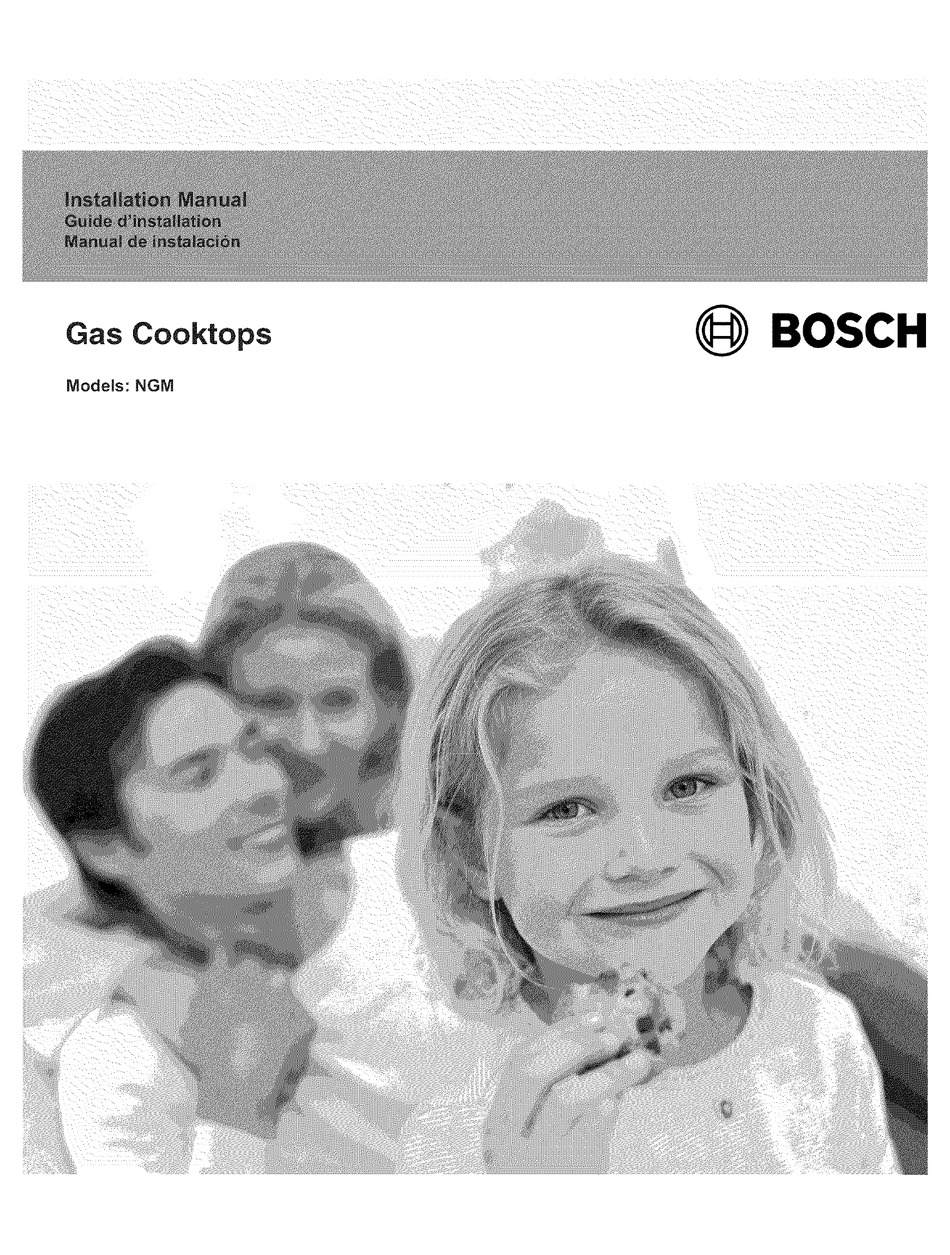 BOSCH NGM3054UC 01 INSTALLATION MANUAL Pdf Download ManualsLib