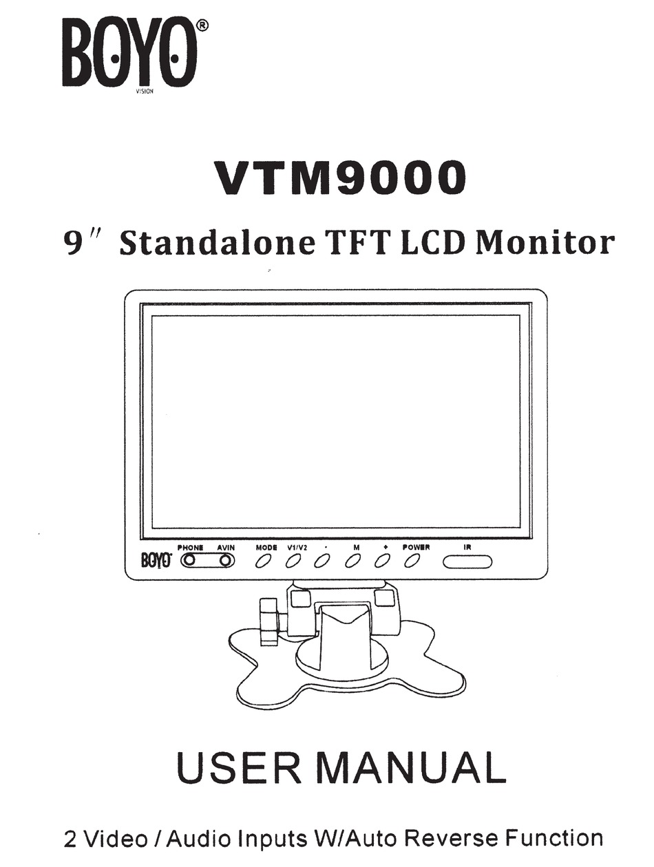 BOYO VTM9000 USER MANUAL Pdf Download | ManualsLib