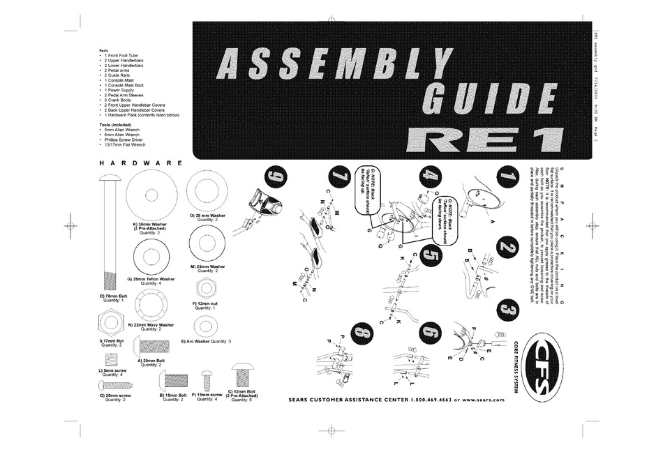 CFS RE1 ASSEMBLY MANUAL Pdf Download ManualsLib