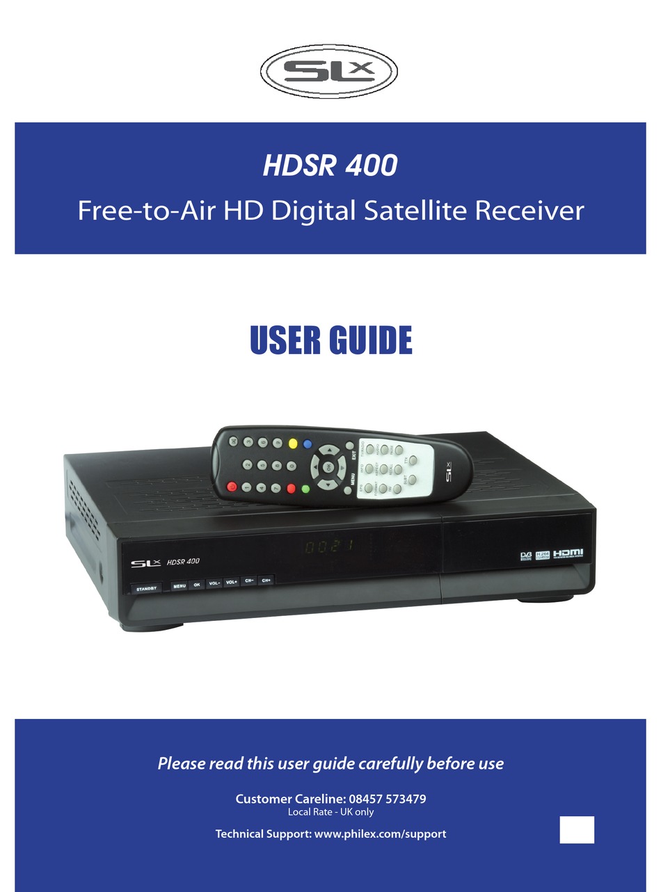 PHILEX HDSR 400 USER MANUAL Pdf Download ManualsLib