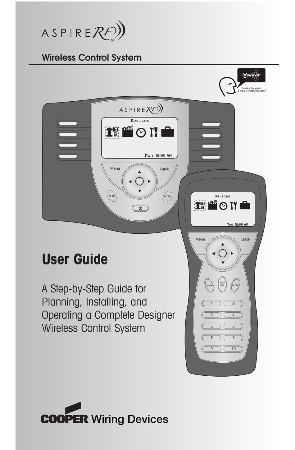 COOPER WIRING DEVICES ASPIRE RF USER MANUAL Pdf Download ManualsLib
