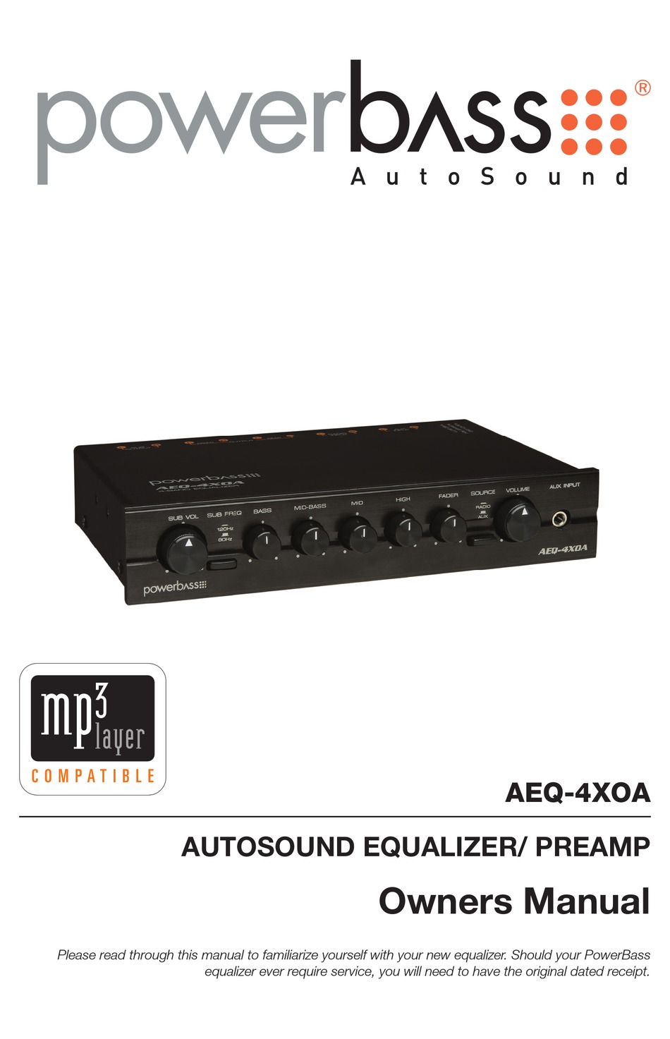 POWERBASS AEQ4XOA OWNER'S MANUAL Pdf Download ManualsLib