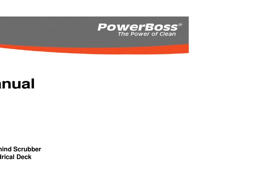 POWERBOSS PHOENIX 20 USER MANUAL Pdf Download ManualsLib