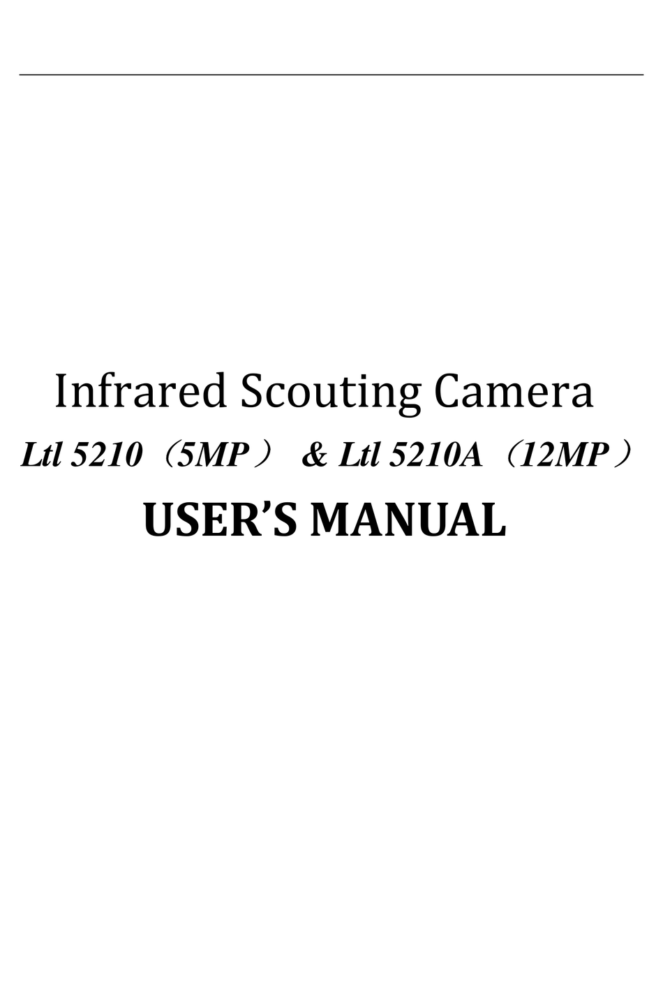 Ltl Acorn Ltl 5210 User Manual Pdf Download Manualslib