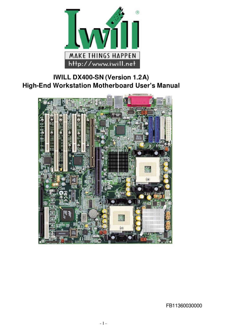 IWILL DX400SN USER MANUAL Pdf Download ManualsLib