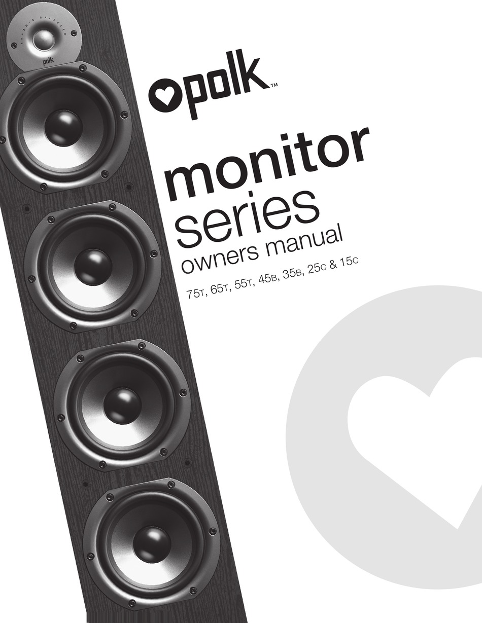 polk audio monitor 75t