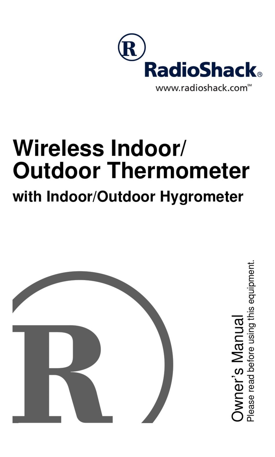 Indoor/Outdoor Thermometer, 9-1/4-In.
