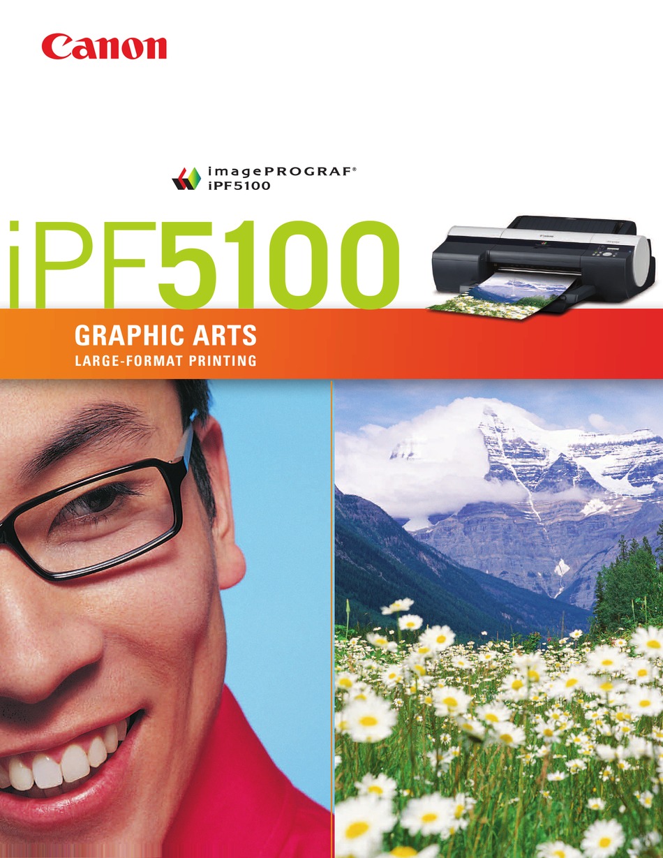 Canon Imageprograf Ipf5100 Specifications Pdf Download Manualslib 