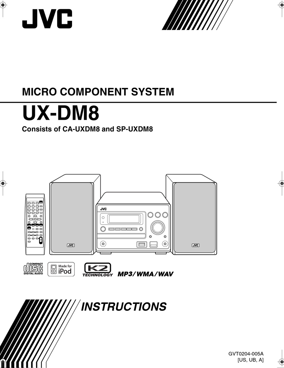 JVC UX-DM8 INSTRUCTIONS MANUAL Pdf Download | ManualsLib