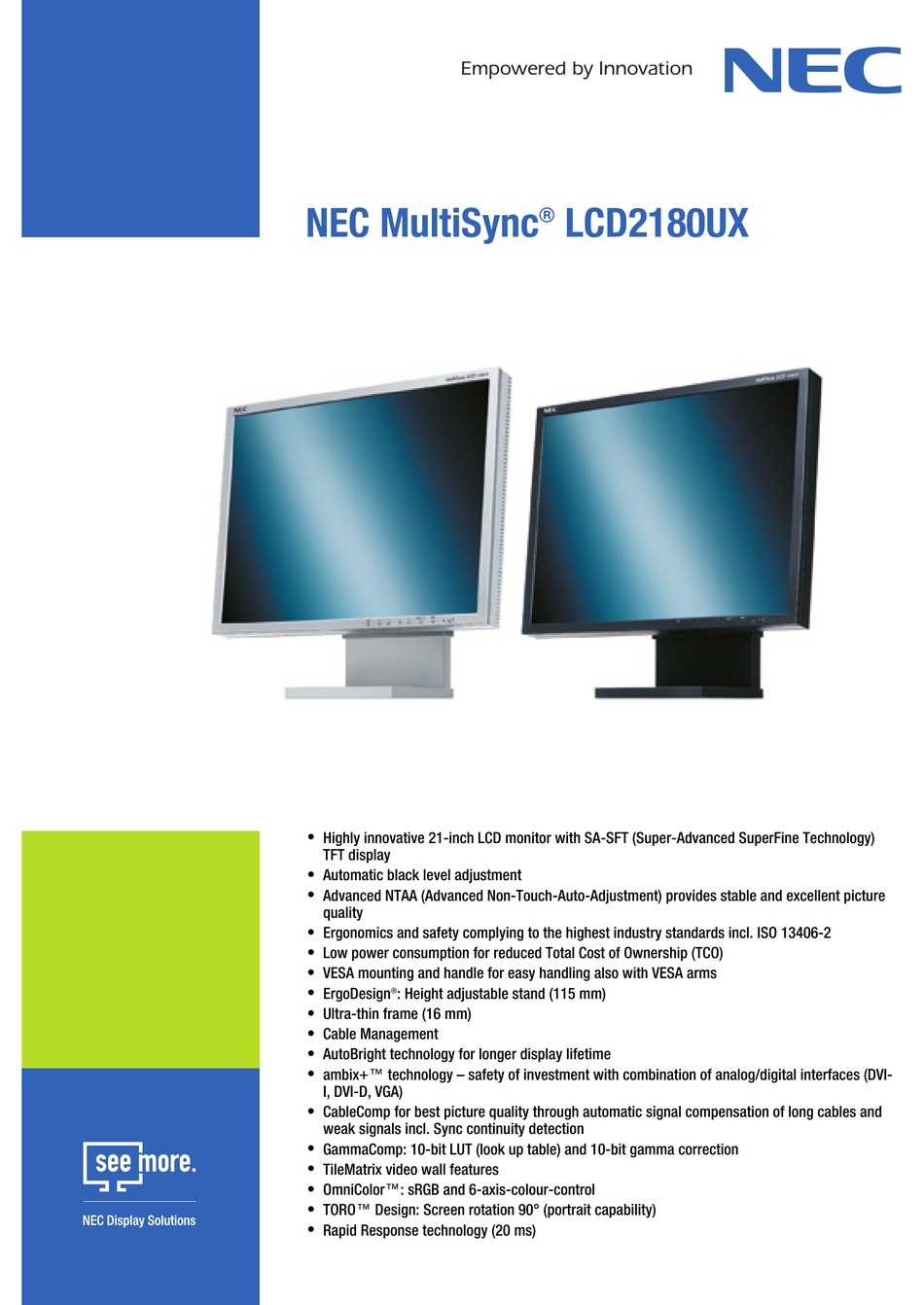 nec lcd2180ux