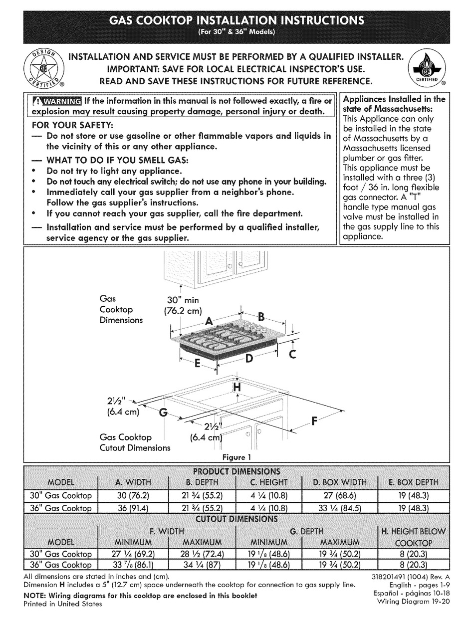 KENMORE 79032333000 INSTALLATION INSTRUCTIONS MANUAL Pdf Download