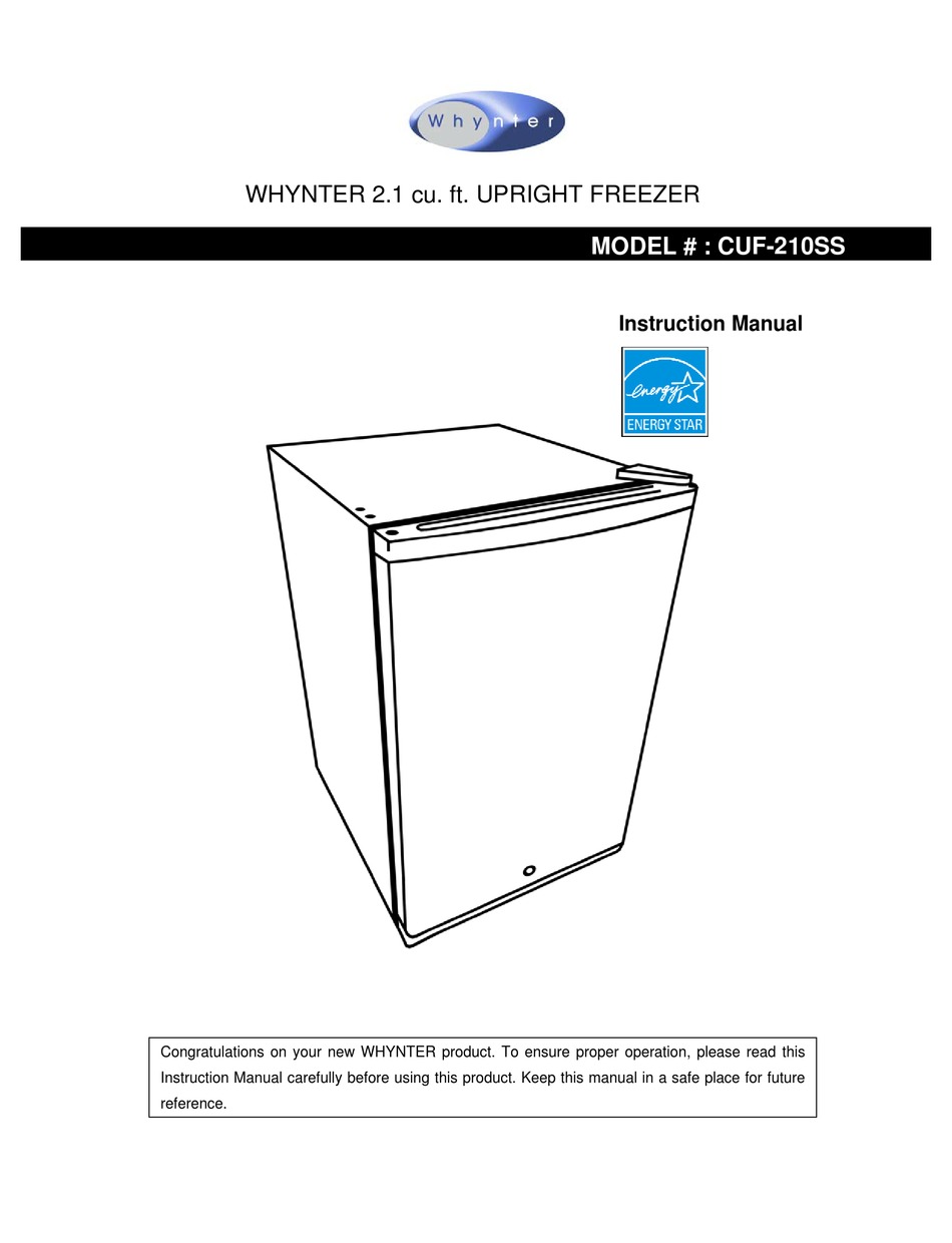 whynter cuf210ss