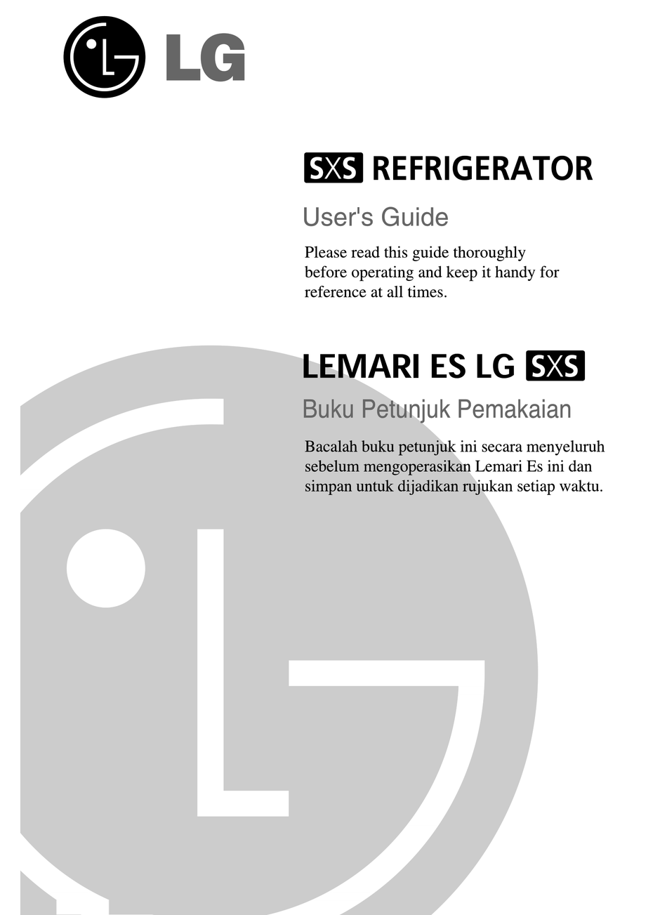LG REFRIGERATOR USER MANUAL Pdf Download | ManualsLib