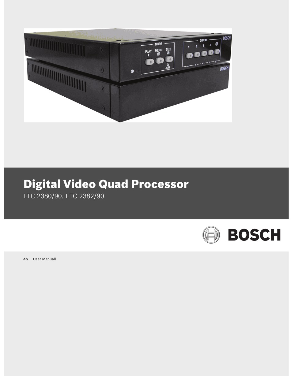 BOSCH LTC 2380 USER MANUAL Pdf Download ManualsLib