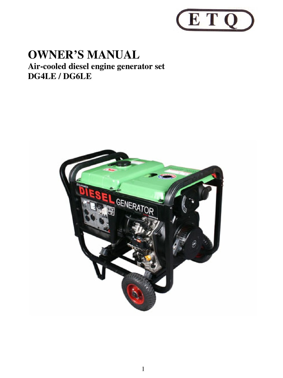 Etq Dg4le Owner S Manual Pdf Download Manualslib