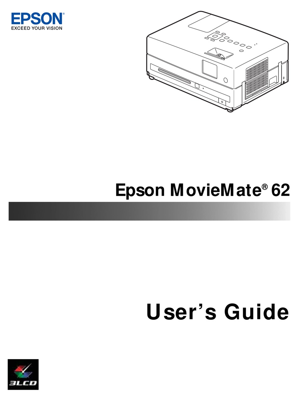 EPSON MOVIEMATE 62 USER MANUAL Pdf Download | ManualsLib