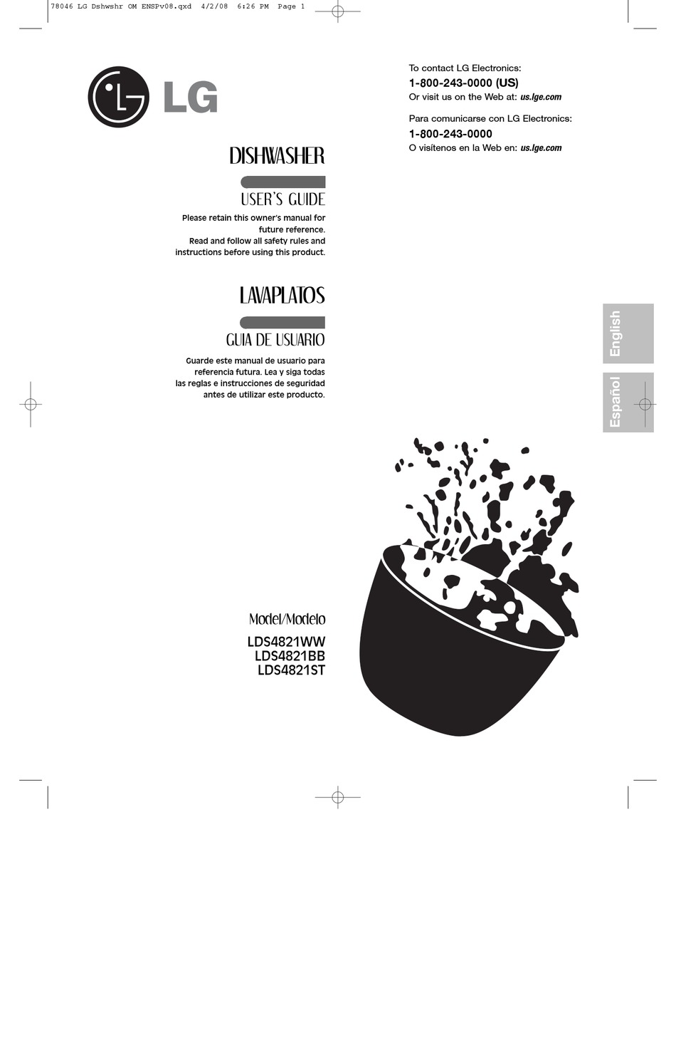 LG LDS4821WW USER MANUAL Pdf Download | ManualsLib