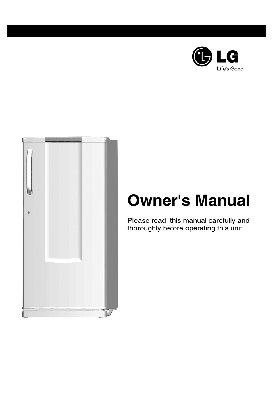 LG REFRIGERATOR OWNER