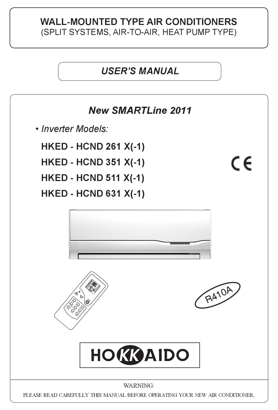 HOKKAIDO HKED - HCND 261 X(-1) USER MANUAL Pdf Download | ManualsLib