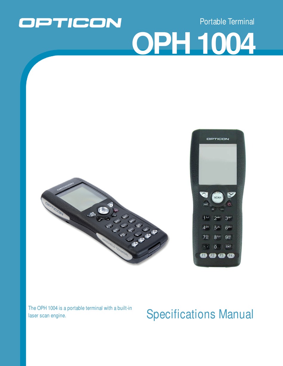 Opticon oph 1004 подключение к 1с