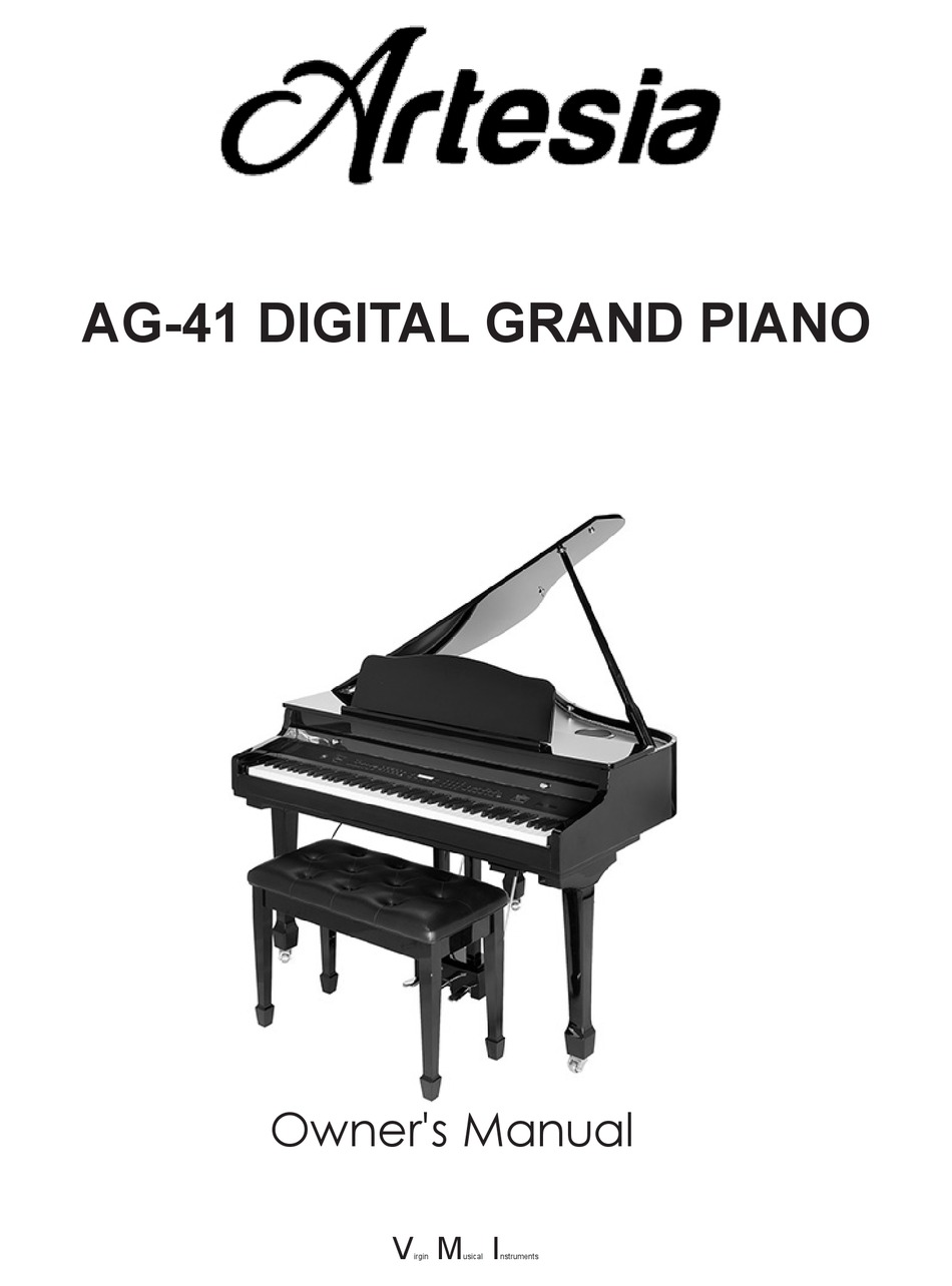 ARTESIA AG-41 OWNER'S MANUAL Pdf Download | ManualsLib