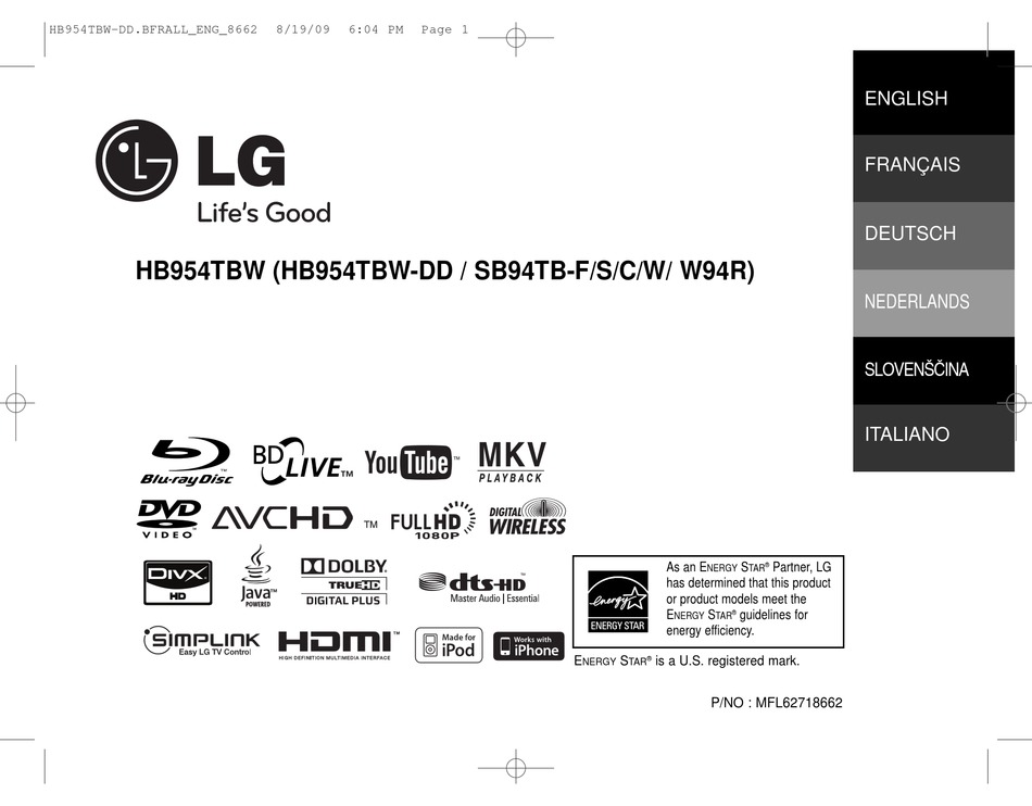 LG HB954TBW USER MANUAL Pdf Download | ManualsLib