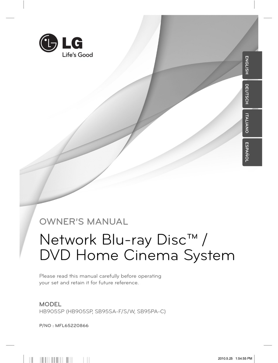 LG HB905SP OWNER'S MANUAL Pdf Download | ManualsLib