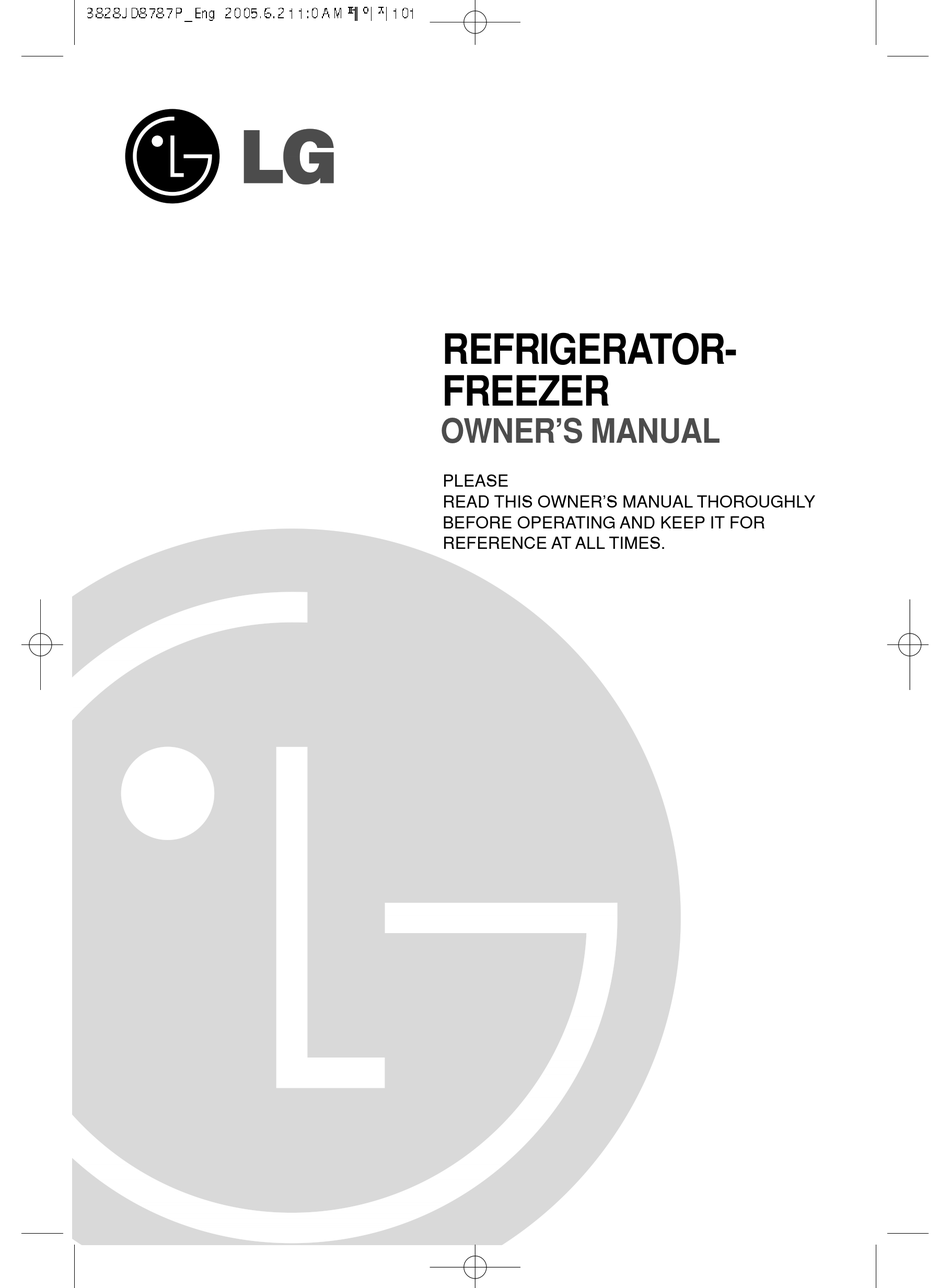 LG REFRIGERATOR-FREEZER OWNER'S MANUAL Pdf Download | ManualsLib