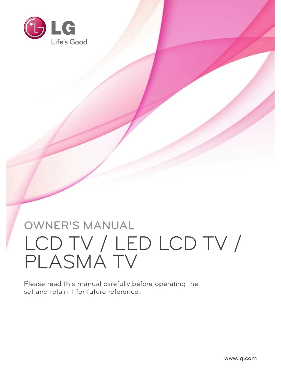 LG LCD TV / LED LCD TV / PLASMA TV OWNER'S MANUAL Pdf Download | ManualsLib