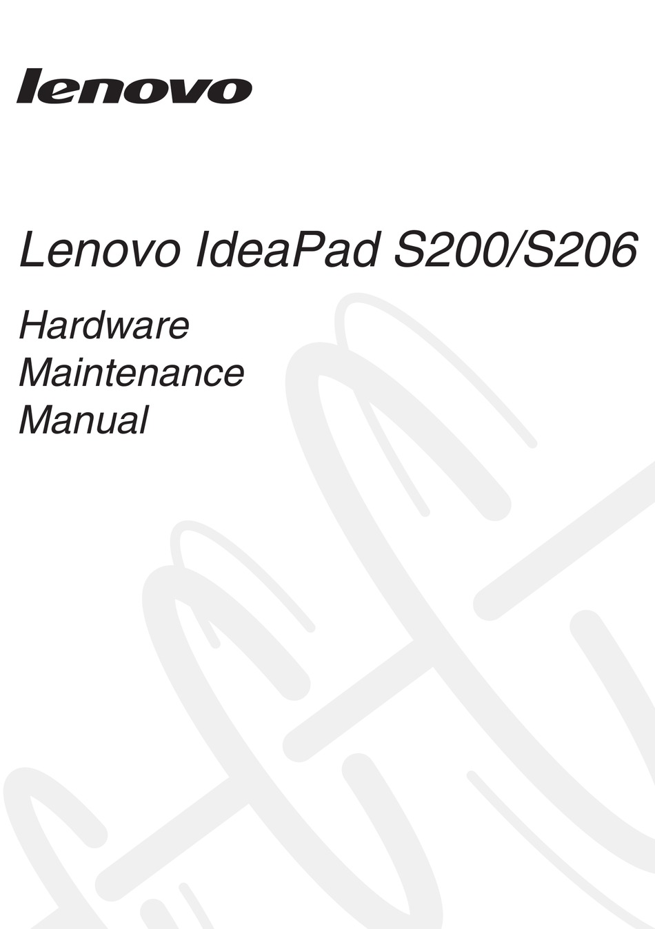 Lenovo Ideapad S6 Hardware Maintenance Manual Pdf Download Manualslib
