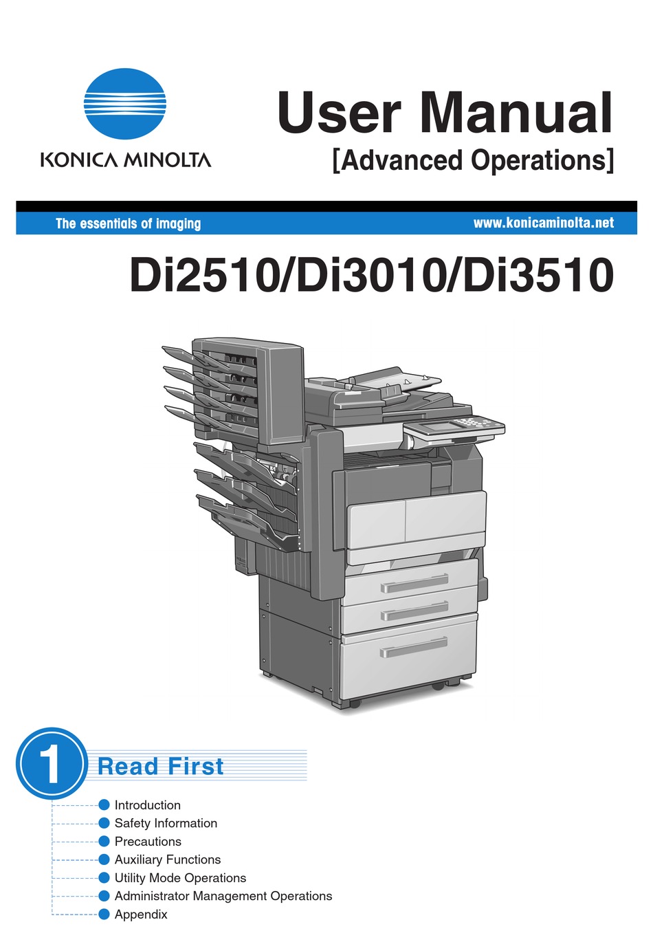 KONICA MINOLTA DI2510 USER MANUAL Pdf Download ManualsLib