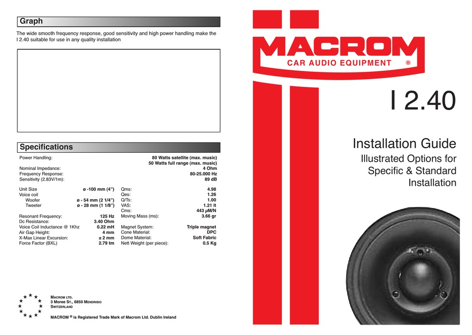 Macrom I 2 40 Installation Manual Pdf Download Manualslib