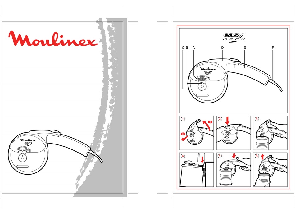 MOULINEX EASY OPEN USER MANUAL Pdf Download ManualsLib