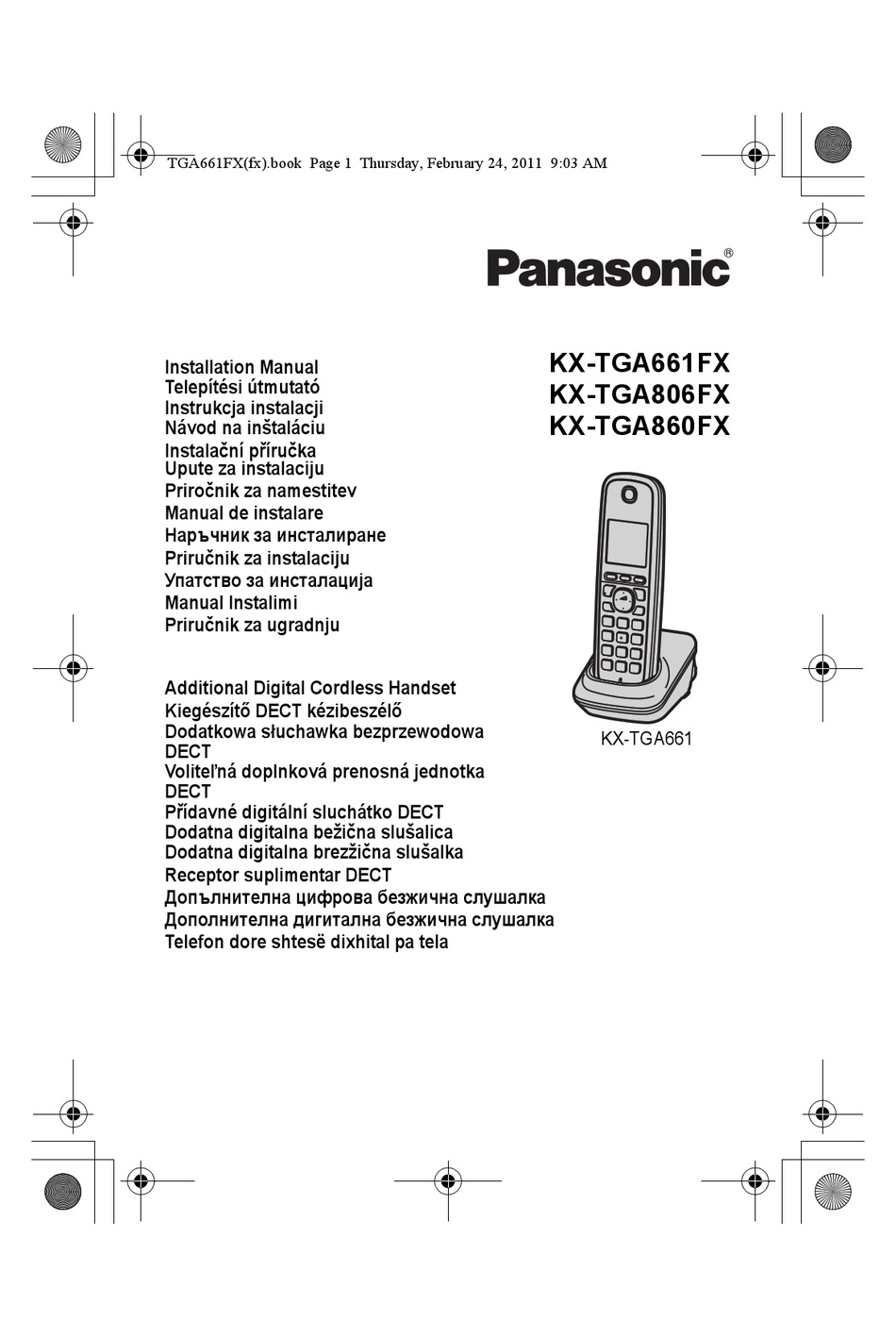 Român Ă - Panasonic KX-TGA661FX Installation Manual [Page 40] | ManualsLib