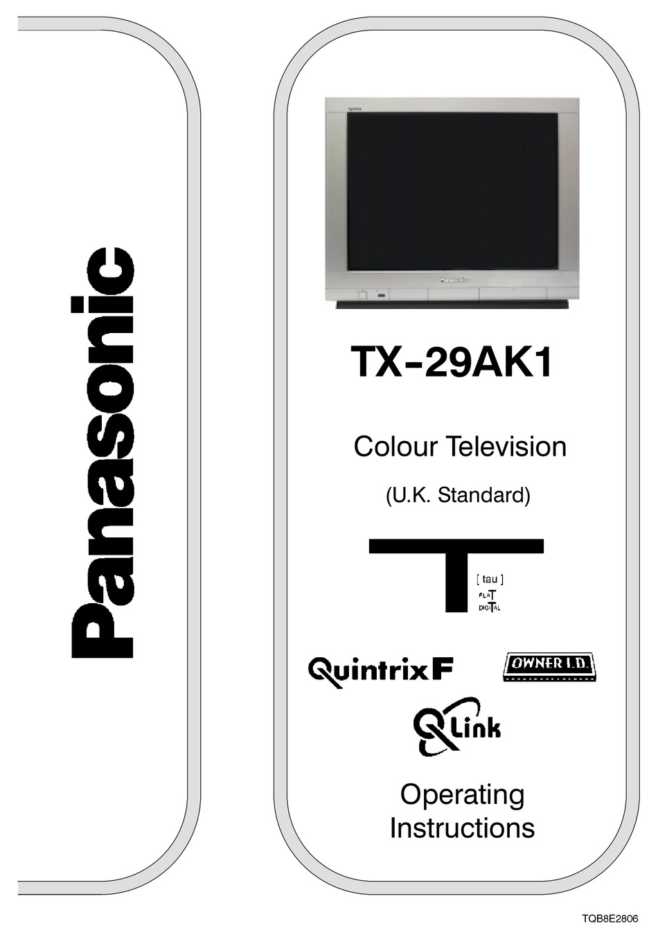 PANASONIC TX-29AK1 OPERATING INSTRUCTIONS MANUAL Pdf Download | ManualsLib