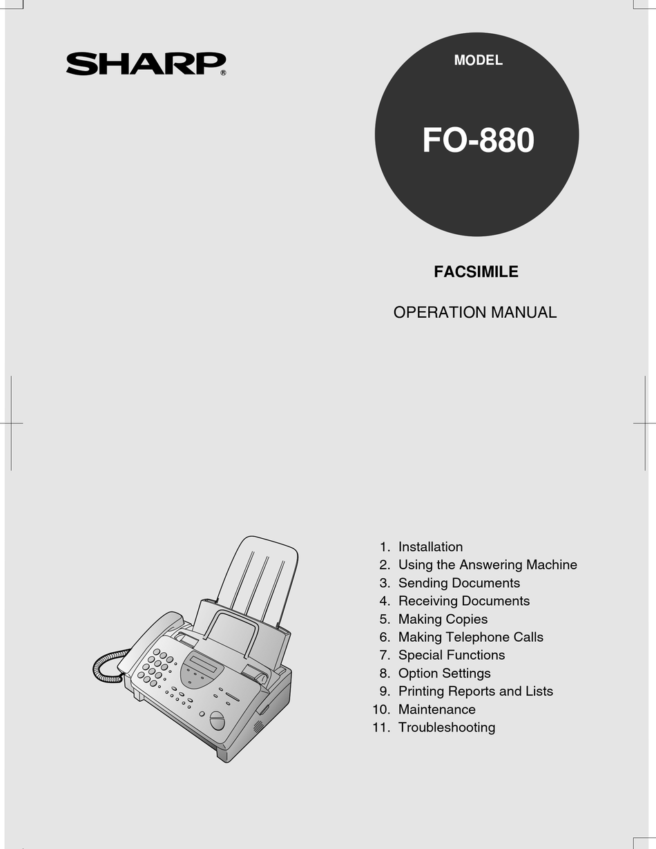 10x Faxrolle für Sharp FO 880 FO880 FO-880 kompatibel 
