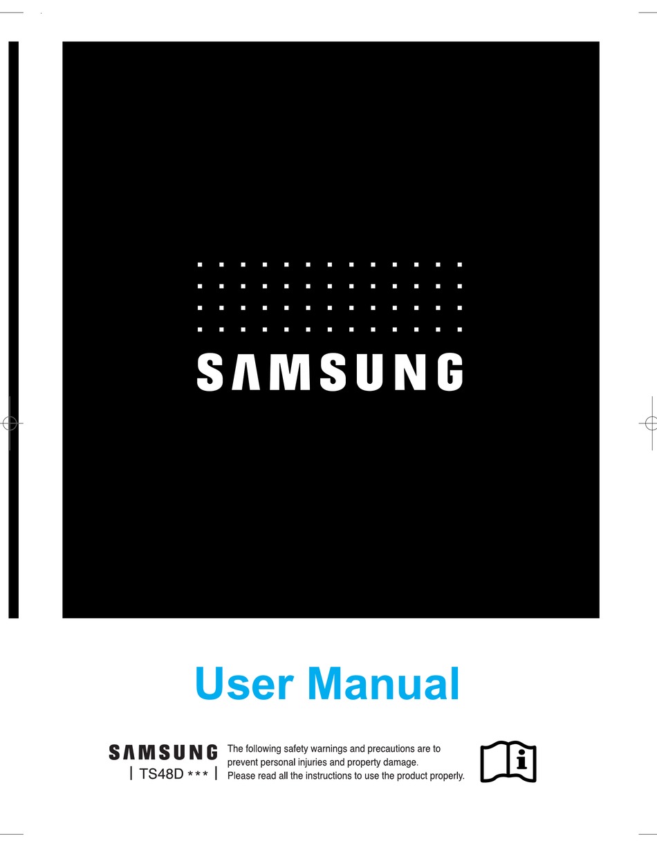 SAMSUNG TS48D SERIES USER MANUAL Pdf Download | ManualsLib