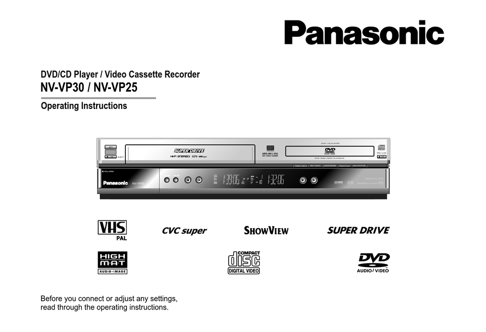 PANASONIC NVVP30 OPERATING INSTRUCTIONS MANUAL Pdf Download ManualsLib