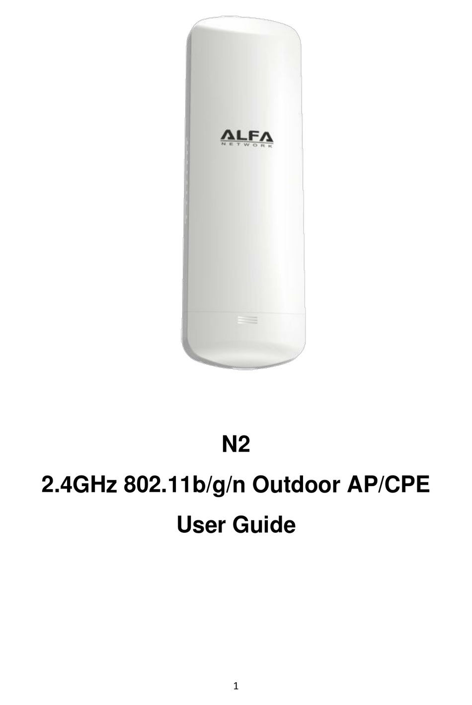 ALFA NETWORK N2 USER MANUAL Pdf Download | ManualsLib