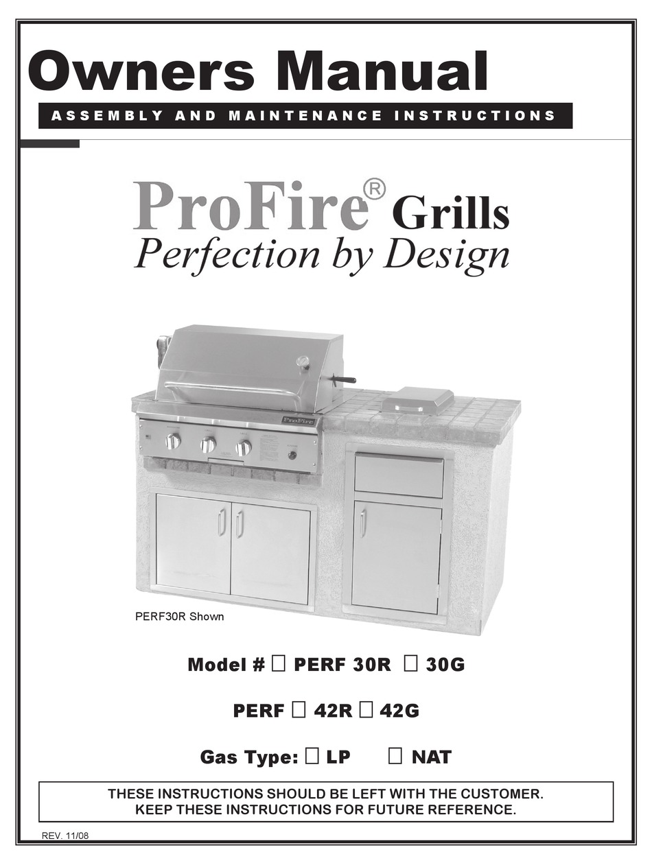 PROFIRE PERF30R OWNER