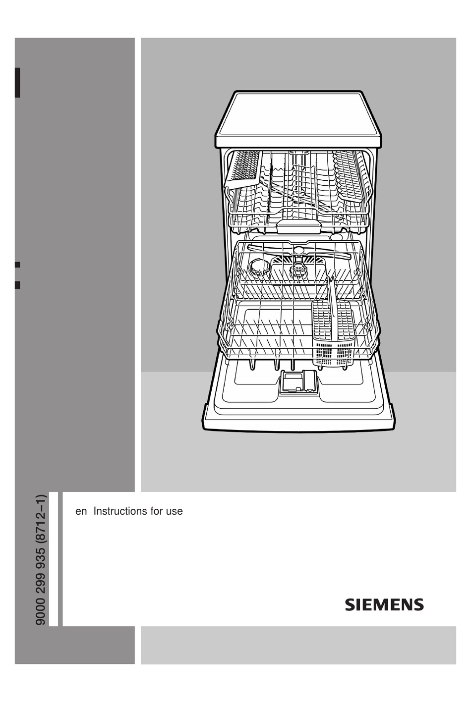 SIEMENS DISHWASHER INSTRUCTIONS FOR USE MANUAL Pdf Download ManualsLib